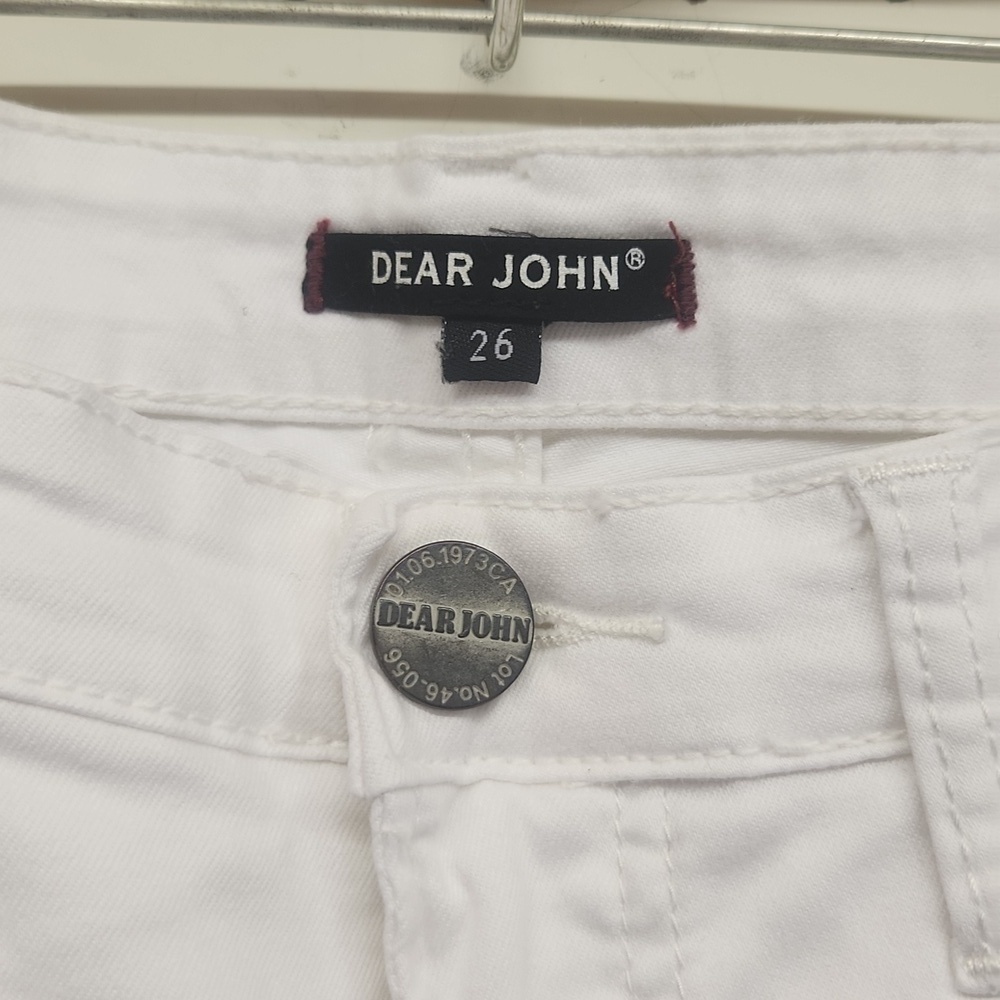 Dear John women's size 26 white skinny pants EUC - Picture 2 of 6